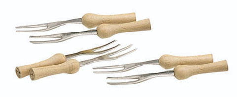 Maiskolfhouders/vorkjes set van 6 stuks - KitchenCraft