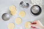 Koekjes- en gebaksnijders met dubbele rand RVS Set van 6 - KitchenCraft