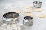 Koekjes- en gebaksnijders met dubbele rand RVS Set van 6 - KitchenCraft